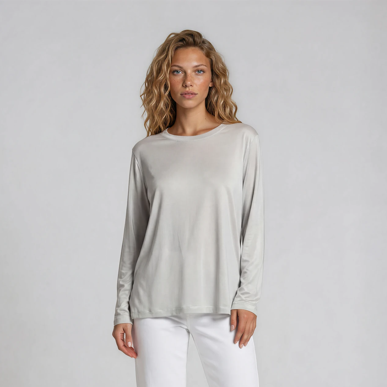 BLUSA IN RASO