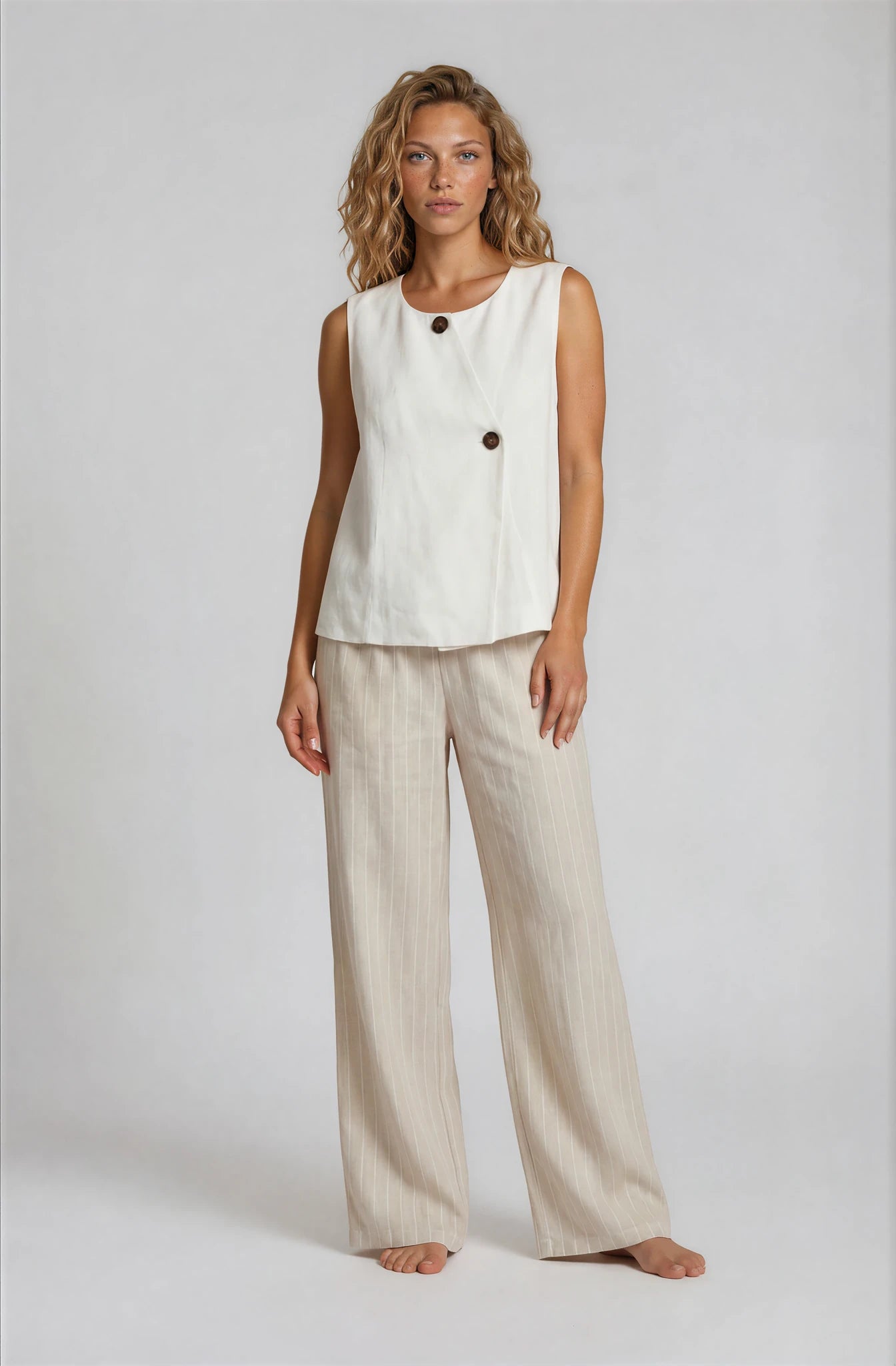 PANTALONI LIDIA RIGATI