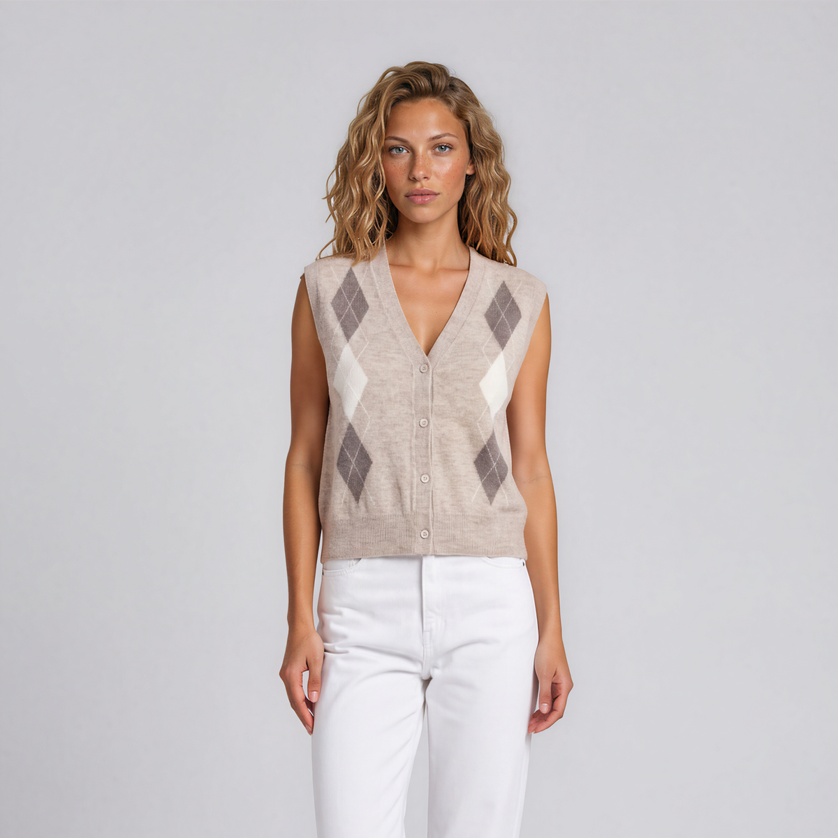 GILET CARDIGAN ARGYLE
