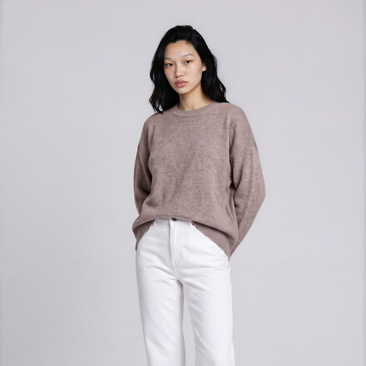 GIROCOLLO OVERSIZE MELANGE