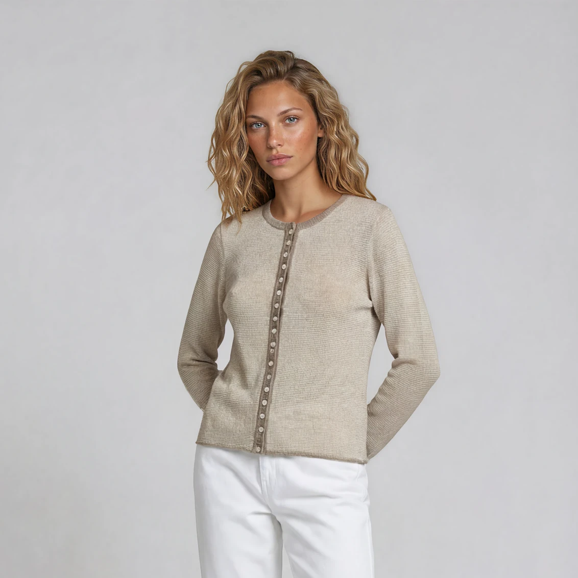 ALICE PINSTRIPE CARDIGAN