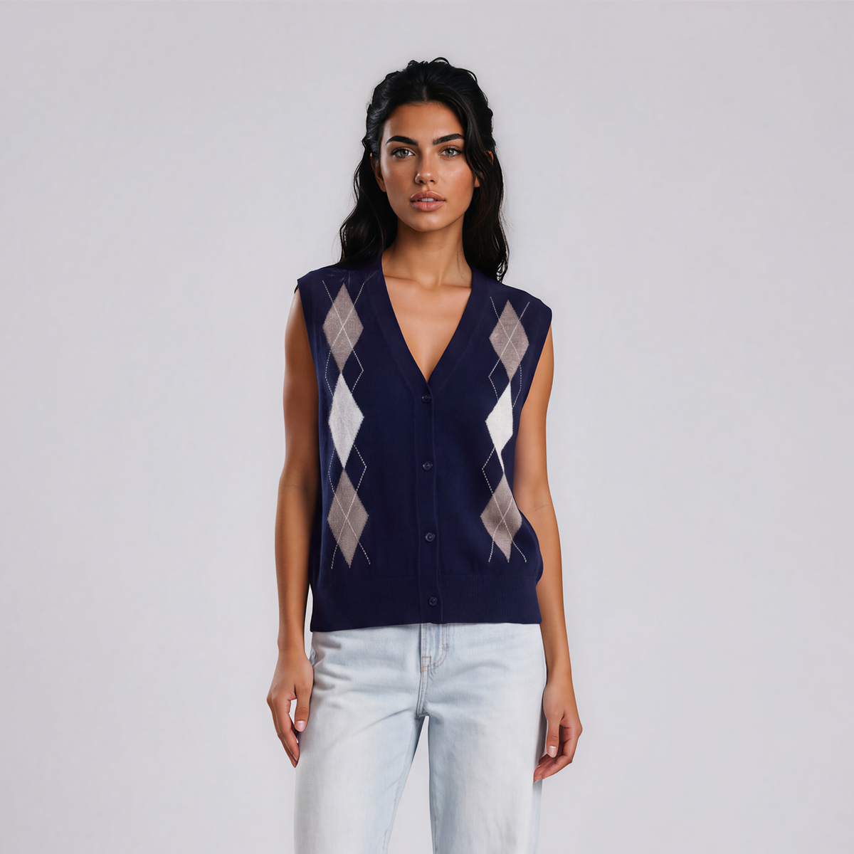 GILET CARDIGAN ARGYLE